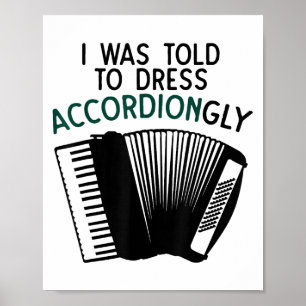 Affiche Drôle Accordion Cadeau Pour Hommes Femmes Jeu Humo