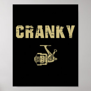 Affiche Drôle Aiguille De Pêche Pour Hommes Drôle Cranky