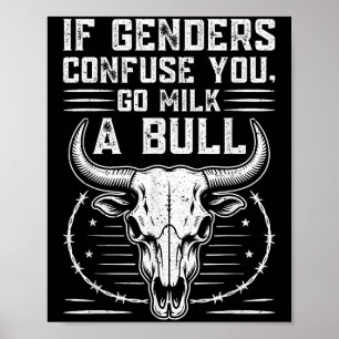 Affiche Drôle Allez Lait Un Citation À Taureau Si Les Homm