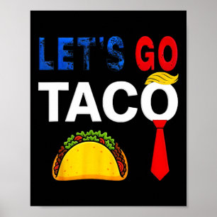 Affiche Drôle Allons Taco American Patriot Femmes Hommes
