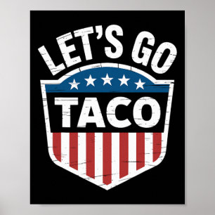 Affiche Drôle Allons Taco Chemise Allons Taco Hommes Femme