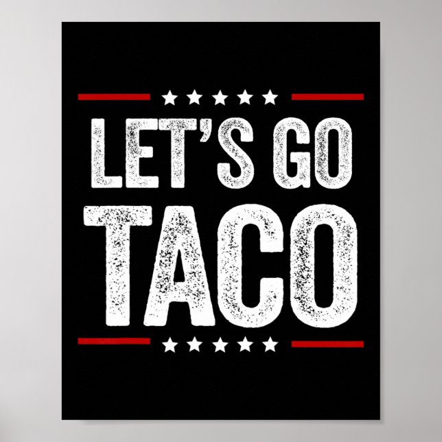 Affiche Drôle Allons-y Taco 22 (Devant)