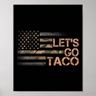 Affiche Drôle Allons-y Taco 3