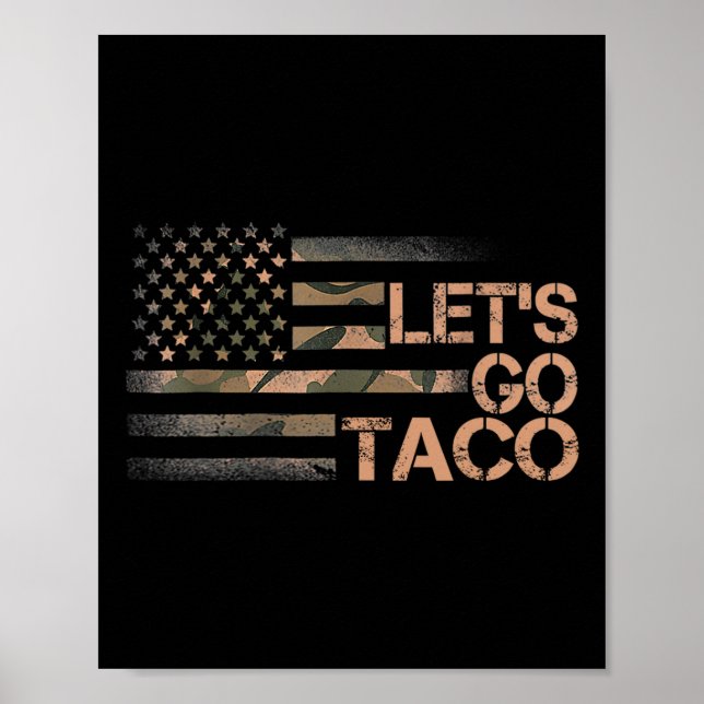 Affiche Drôle Allons-y Taco 3 (Devant)