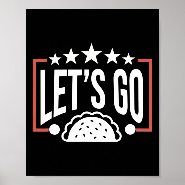 Affiche Drôle Allons-y Taco 46 (Devant)