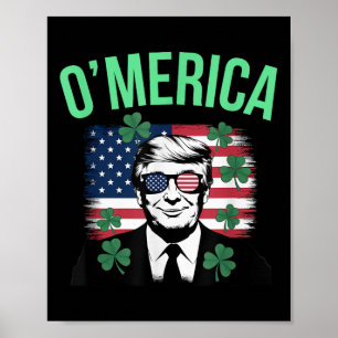 Affiche Drôle Amanique Drapeau Américain Donald Trump St