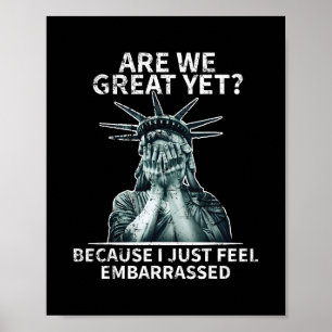 Affiche Drôle Anti Trump Sommes Nous Déjà Géniaux Statue D