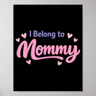 Affiche Drôle appartient à maman bébé mignon crèche de la 