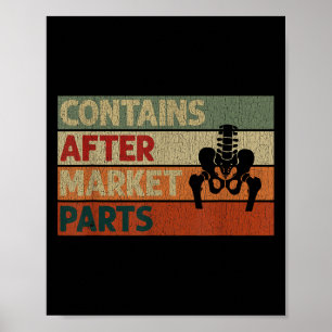 Affiche Drôle après la chirurgie de hanche récupération bi