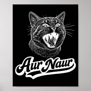 Affiche Drôle Aur Naur Chat Sarcastique Oh
