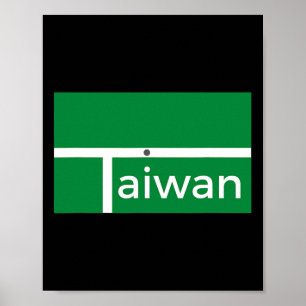 Affiche Drôle Badminton Match Taïwan Nouveau Drapeau Desig