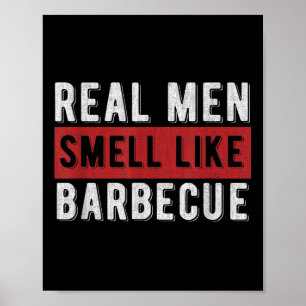 Affiche Drôle Barbecue Grilling Cadeau Real Men Sens Comme