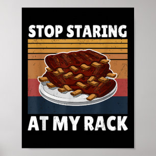 Affiche Drôle Barbecue Teinte Arrêtez De Monter À Mon Maît