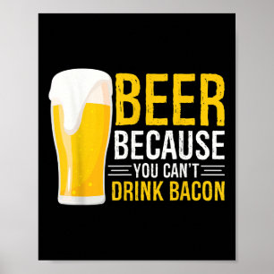 Affiche Drôle Bbq Grilling Bière - Bière Parce Que Vous Ne