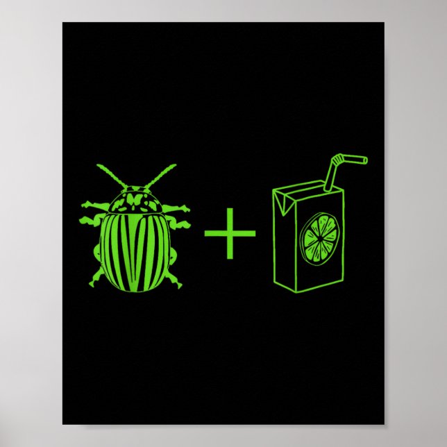Affiche Drôle Beetles Vintages Halloween Costume d'horreur (Devant)