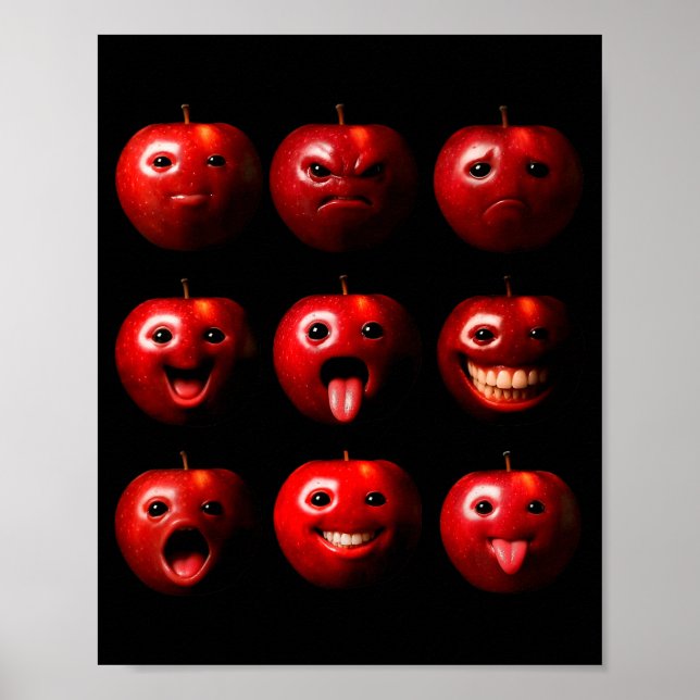 Affiche Drôle Bête Ai Génération Z Mème Brainrot Humour Fr (Devant)
