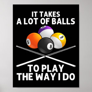 Affiche Drôle Billard Art Pour Hommes Garçons Billiard Lov