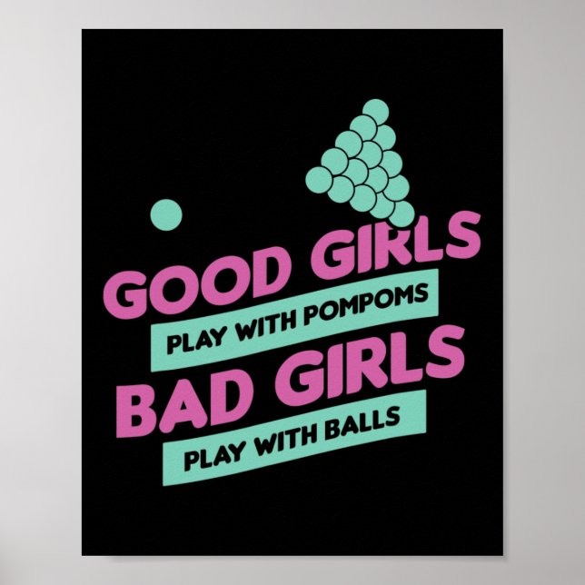 Affiche Drôle Billard Joueur de billard cadeau pour les fe (Devant)
