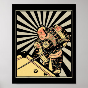 Affiche Drôle cadeau de billard pour le joueur de billard