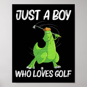 Affiche Drôle cadeau de golf pour les garçons Golf pour en