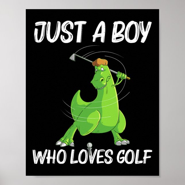 Affiche Drôle cadeau de golf pour les garçons Golf pour en (Devant)