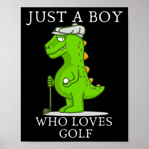 Affiche Drôle cadeau de golf pour les garçons Golf pour en