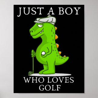 Affiche Drôle cadeau de golf pour les garçons Golf pour en