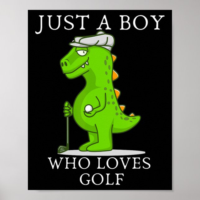 Affiche Drôle cadeau de golf pour les garçons Golf pour en (Devant)