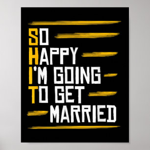 Affiche Drôle cadeau de mariage Hilarious Mariage de marié