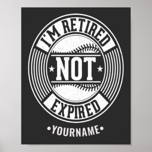 Affiche Drôle cadeau de retraite Je suis retraité NON expi