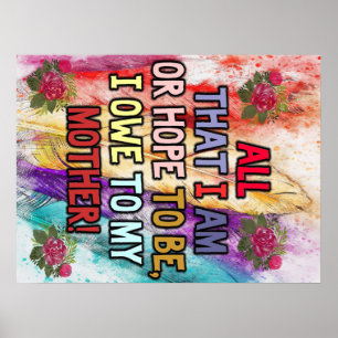 Affiche Drôle cadeau pour maman   Citations Drôle À Maman 