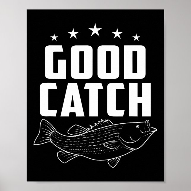 Affiche Drôle Cadeaux de pêche bonne prise (Devant)