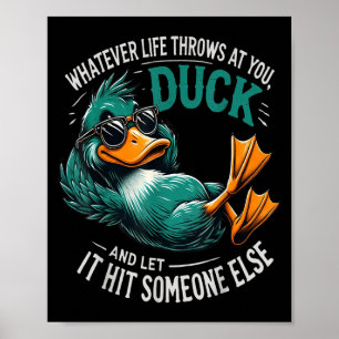 Affiche Drôle Canard Tee - shirts Graphiques Hommes Femmes