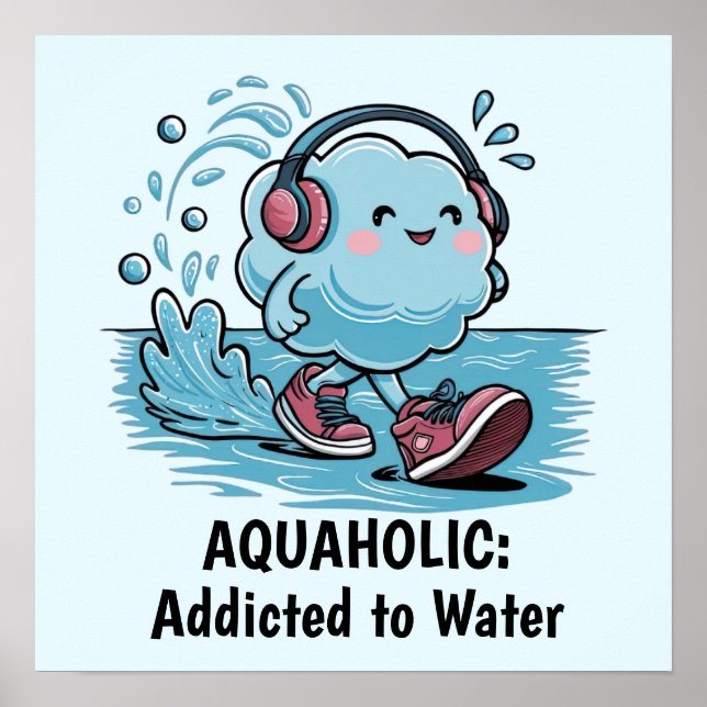 Affiche Drôle Cartoon Cloud (Devant)