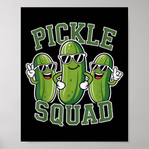 Affiche Drôle Cartoon Pickles Lover Dill Doe Joe Alimentat