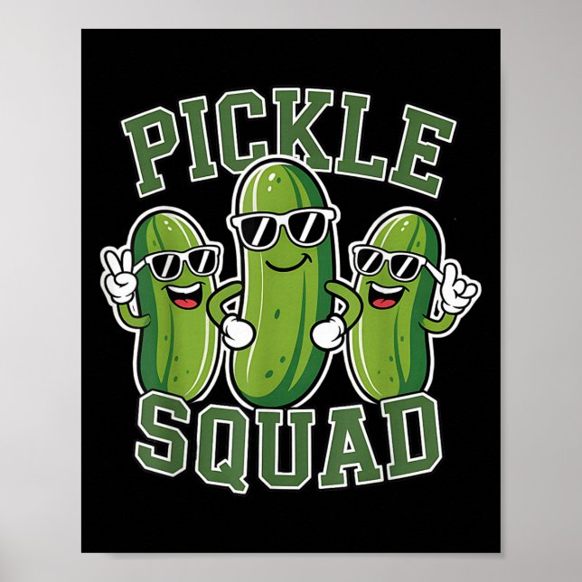 Affiche Drôle Cartoon Pickles Lover Dill Doe Joe Alimentat (Devant)