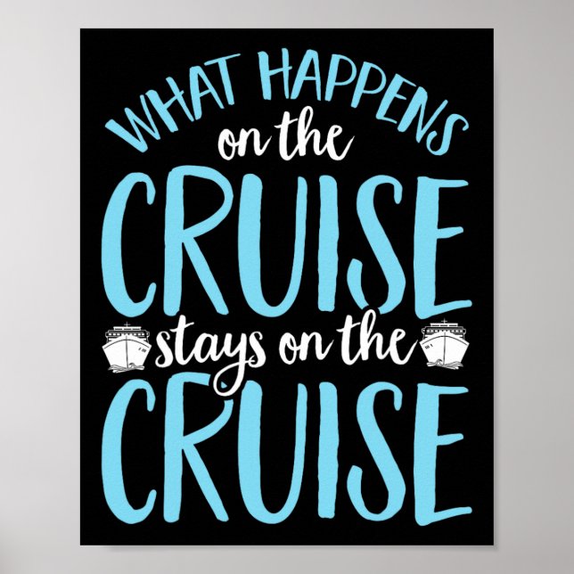 Affiche Drôle, ce qui se passe sur la croisière reste sur  (Devant)