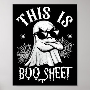 Affiche Drôle Ceci Est Boo Sheet Ghost Lazy Halloween Men