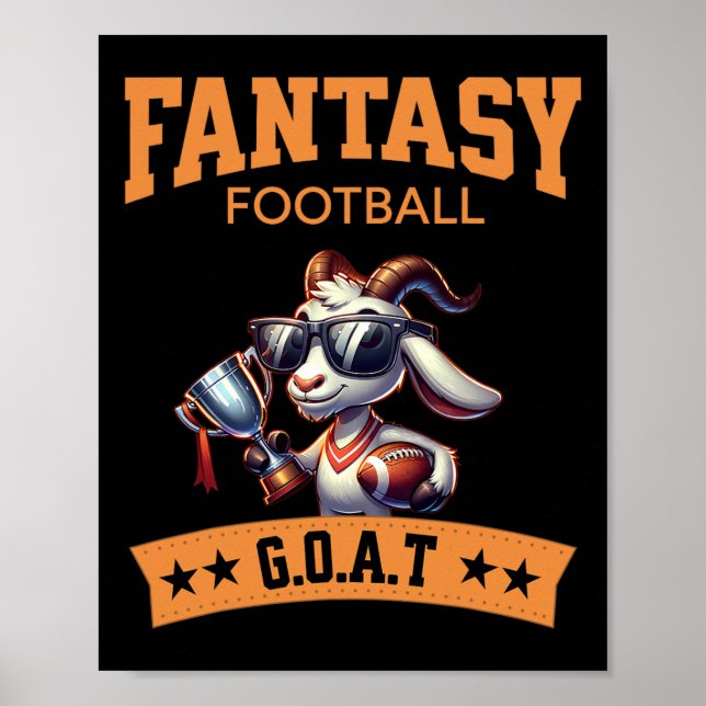 Affiche Drôle Champion de football Imaginaire (Devant)