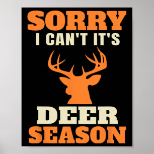 Affiche Drôle Chasse Aux Cerfs Dit Plaisanterie
