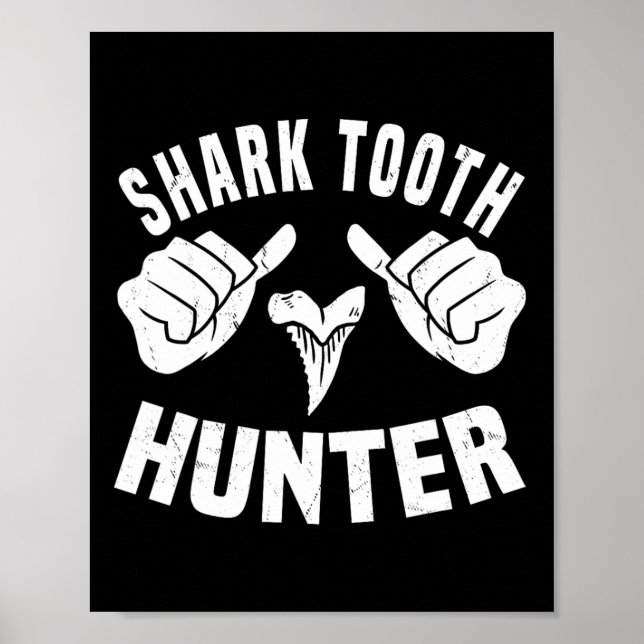 Affiche Drôle Chasseur de dents de requin Costume Amour De (Devant)