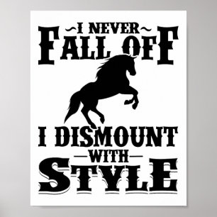 Affiche Drôle Cheval équitation Cadeau Hommes Femmes Cool