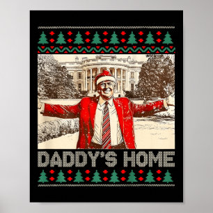 Affiche Drôle chez papa Trump mauvais Noël Noël Noël Noël 