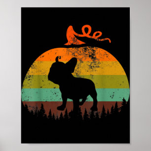 Affiche Drôle Chien Chien de Chien Citrouille Halloween Co