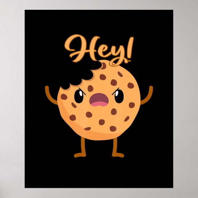 Affiche Drôle Chip Chocolat Cookie Un Bite Sorti (Devant)