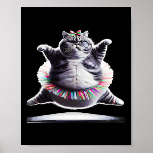 Affiche Drôle Chub Cute Dancing Chat