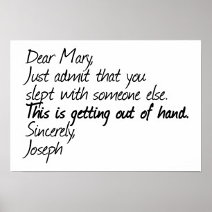 Affiche Drôle conception athée