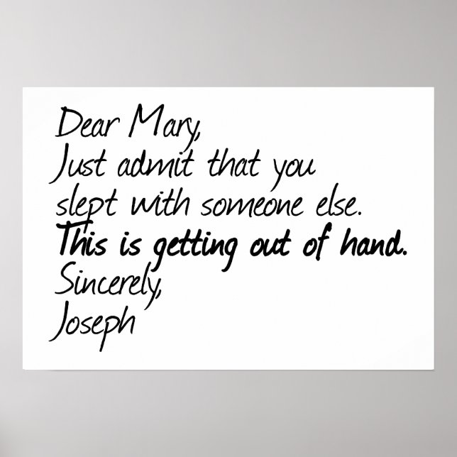 Affiche Drôle conception athée (Devant)