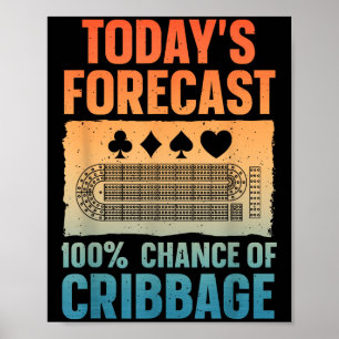 Affiche Drôle Conception de Cribbage Pour Hommes Femmes Je