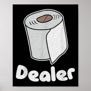 Affiche Drôle Concessionnaire de papier toilette Humour pa